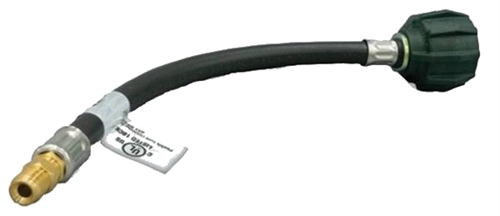 Suburban LP-PT24F Propane Hose, 1/4'' ID Pigtail x Type 1 ACME Nut x 1/4'' Inverted Male Flare, 24''