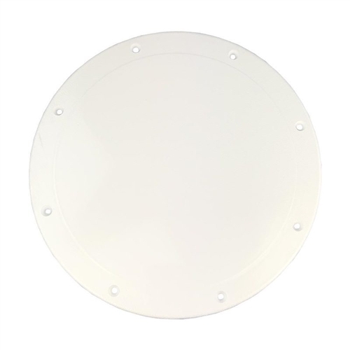 T-H Marine Boat Screw Down Deck Plate, 10'' OD, Fish White