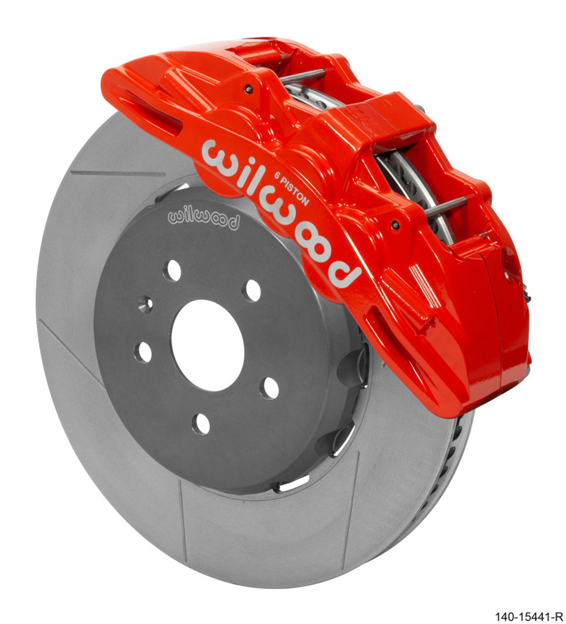 Wilwood SX6R Front 15" Big Brake Kit w/ Slotted Rotors & 6 Piston Red Calipers :: 2016-2024 Camaro