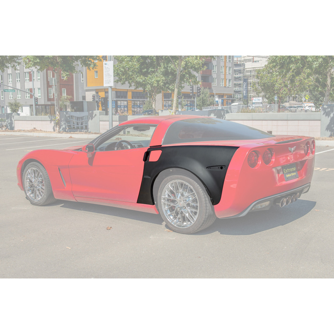 EOS ZR1 Style Widebody Conversion Rear Fenders, Unpainted :: 2005-2013 Corvette