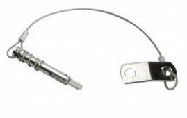 Whitecap S-1021C Quick Release Pin With Lanyard, Spring And Flip Tab - 1/4'' X 1''