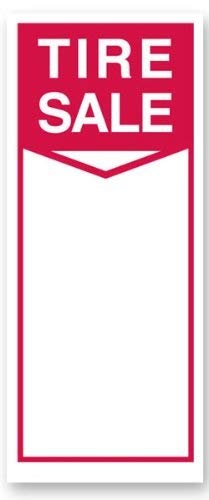 Tire Labels - Tire Sale Roll Of 250 Stickers Size 6'' X 2-1/2'' (150Mm X 63.50Mm) (1)