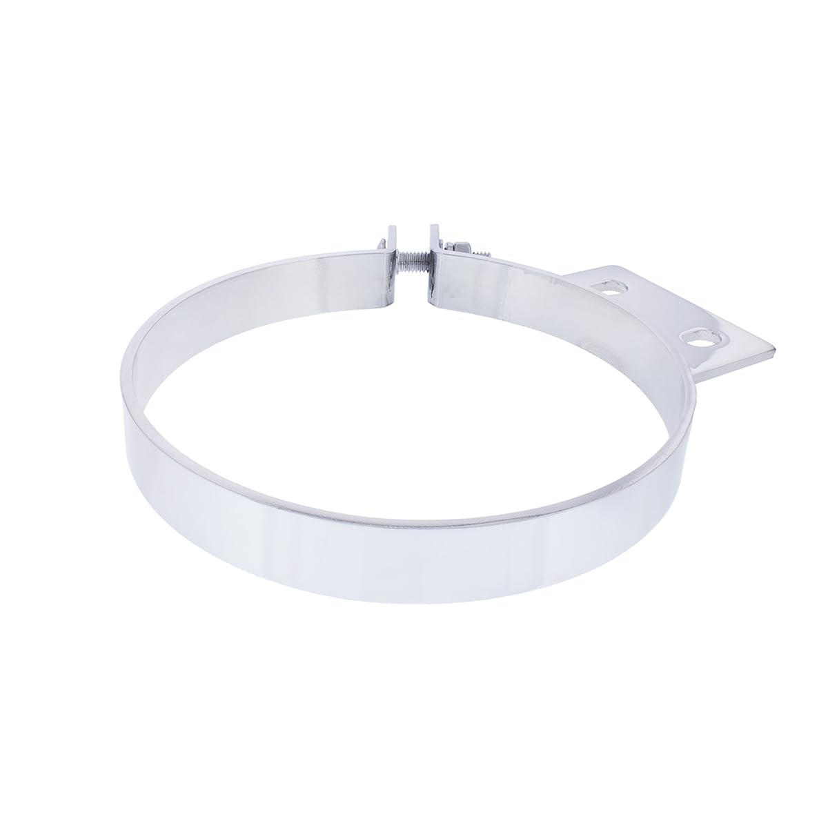 United Pacific 10332 Chrome Plated Exhaust Clamp For Peterbilt, Triple Chrome Plated, Strong & Durable, Steel Construction - One