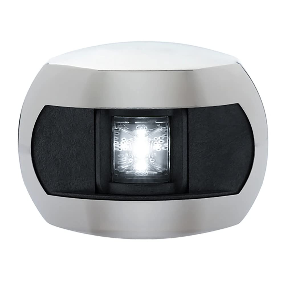 Aqua Signal 28501-7 Led Stern Side Mount Black Polycarbonate Housing With Stainless Steel Cover