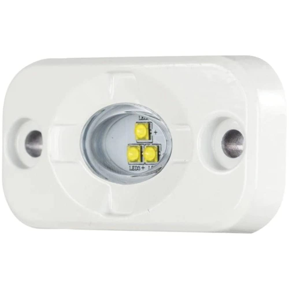 Heise Led Lighting Systems He-Ml1 1.5-Inch By 3-Inch Marine Aux Lighting Pod (White)