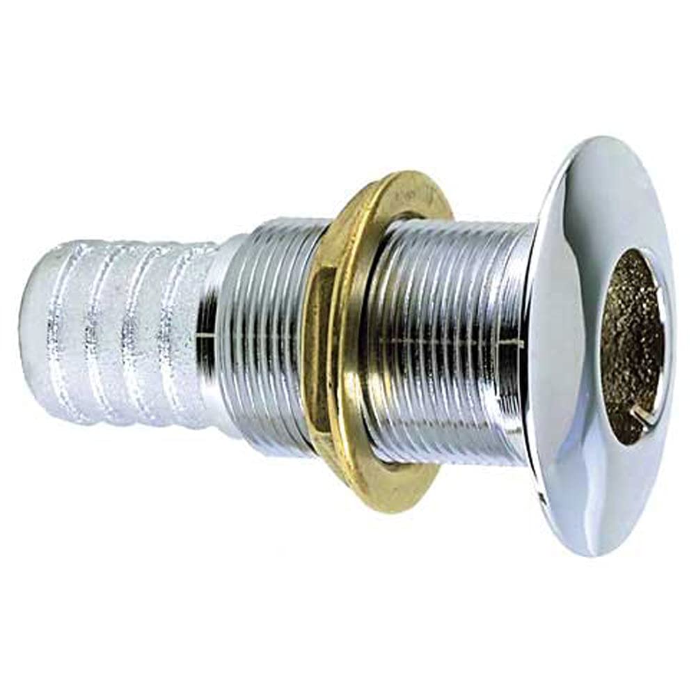 Perko 0350006Adpc Thru-Hull Connection (Chrome Plated Bronze, Use With 1-1/8'' Hose)