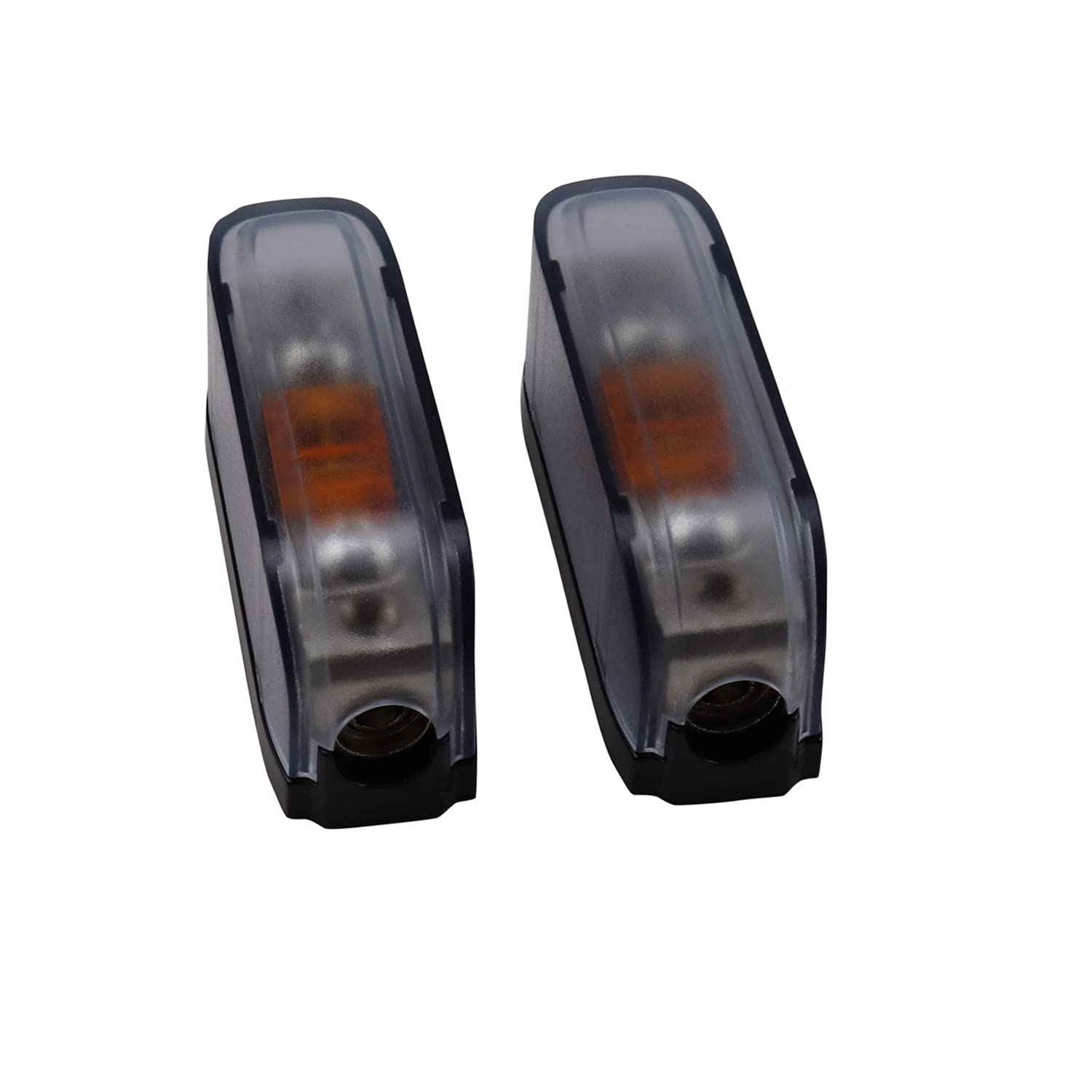 Zookoto 2 Pcs 40A Mini Afs Inline Fuse Holder 4/8 Gauge In 4/8 Gauge Out Fuse Block 40A For Car Audio