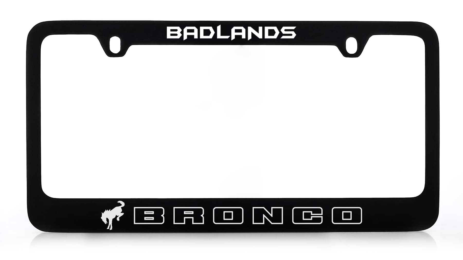 Ford Bronco Uv Printed Metal License Plate Frame - Badlands