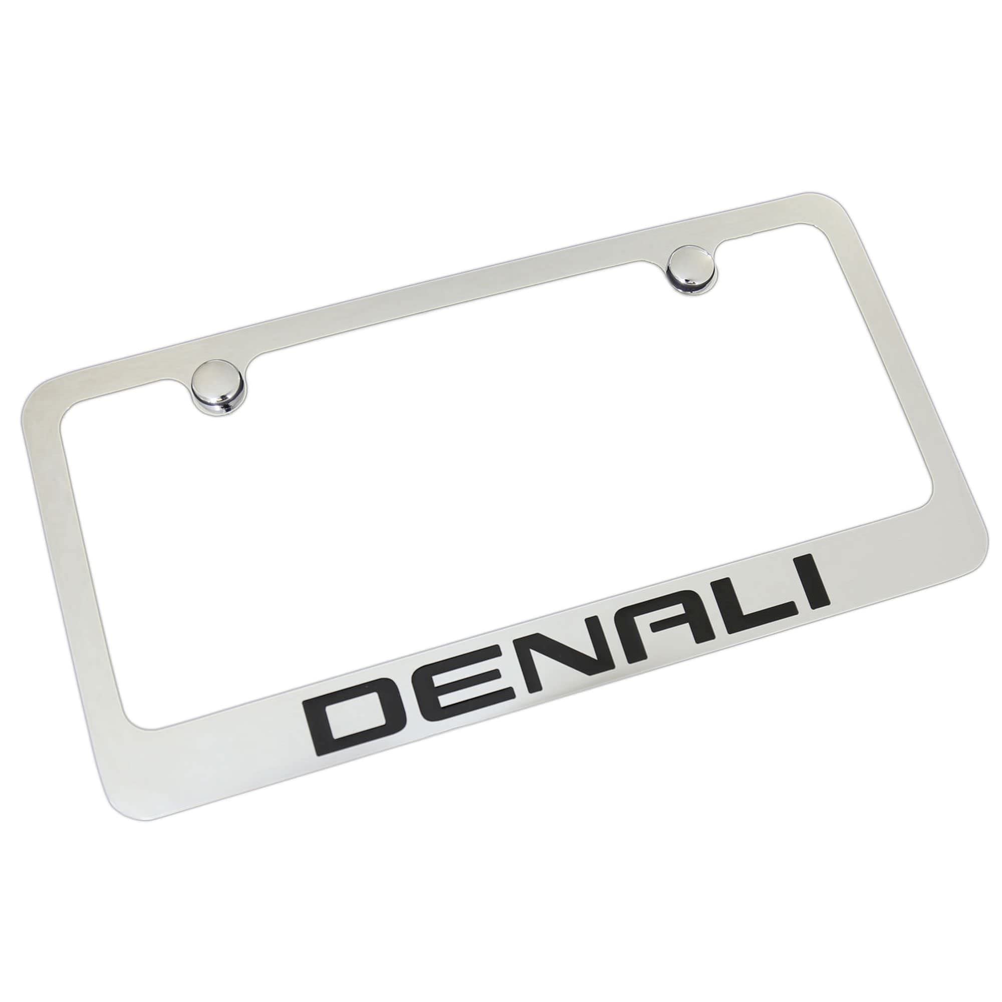 Gmc Denali Chrome Metal License Plate Frame