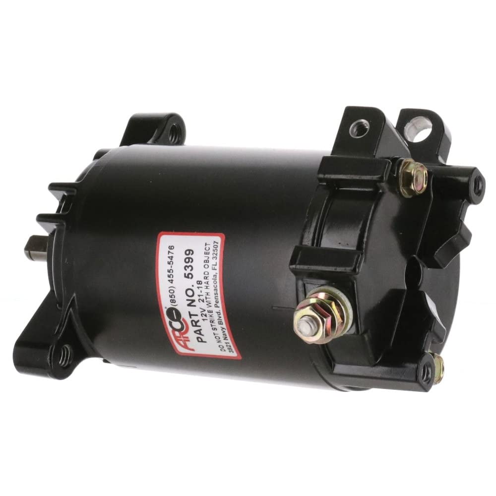 Arco 5399 Outboard Starter For Brp-Omc 90-155 Hp (1997+), 60 V4 (1998-2000) 80 Hp, (1998-2000) 100 Hp