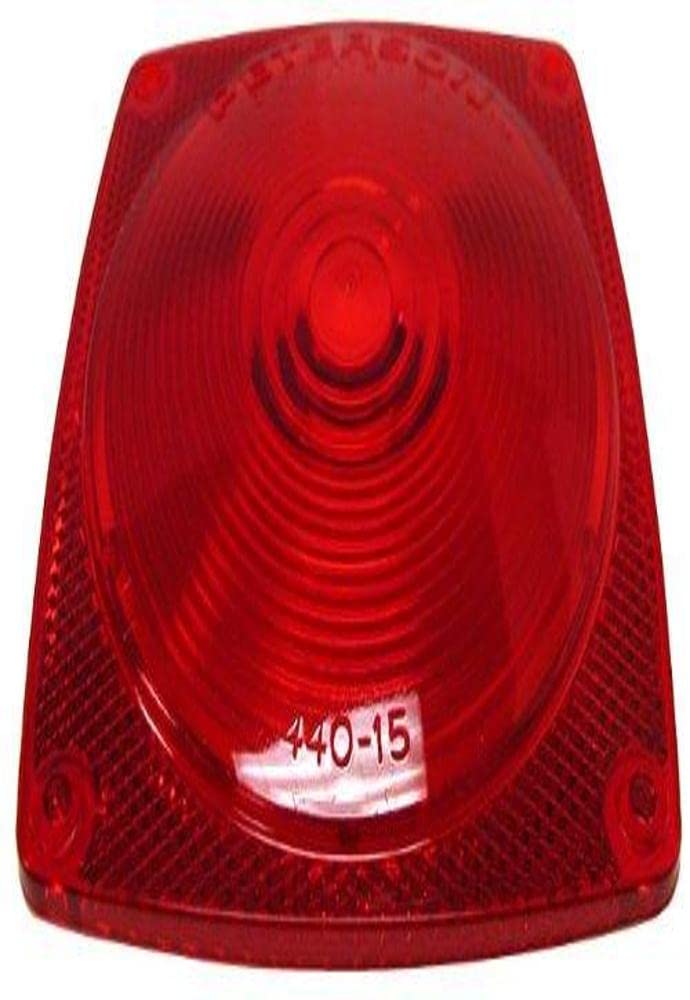 Peterson Manufacturing 440-15 Replacement Lens For Combination Tail Light Red 4.5 Inches