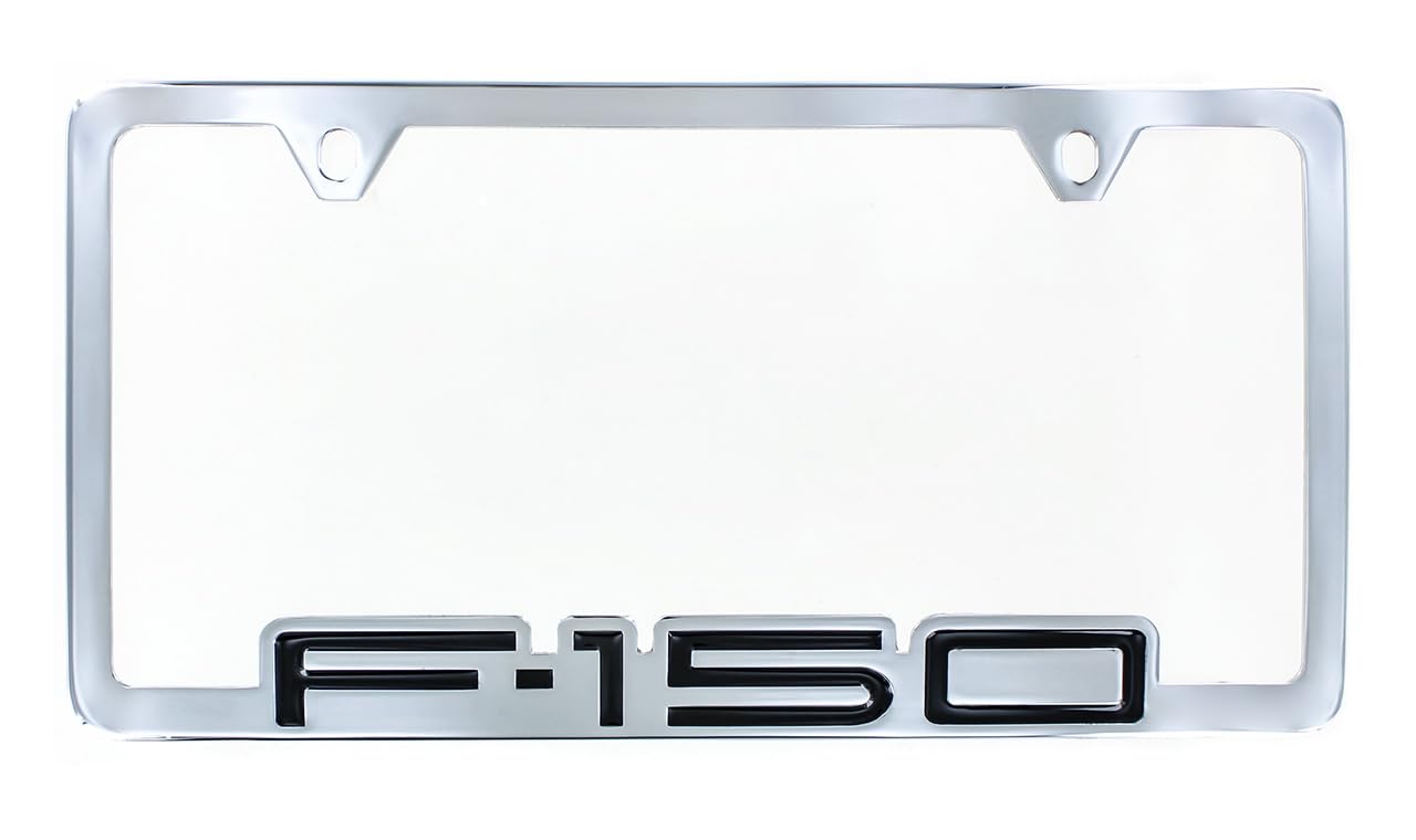 Ford F150 Metal License Plate Frame - Contoured Edge