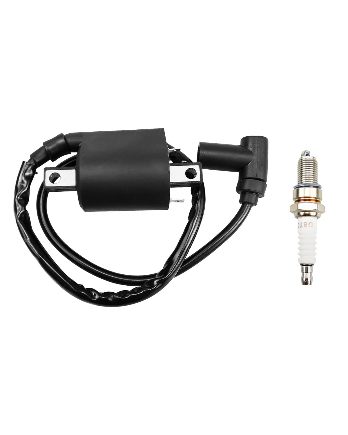 Tikscience Ignition Coil And Spark Plug Fit For Yamaha Gas Golf Cart G2 G5 G8 G9 G11 G14 1985-1996, Replace J38-82310-20-00