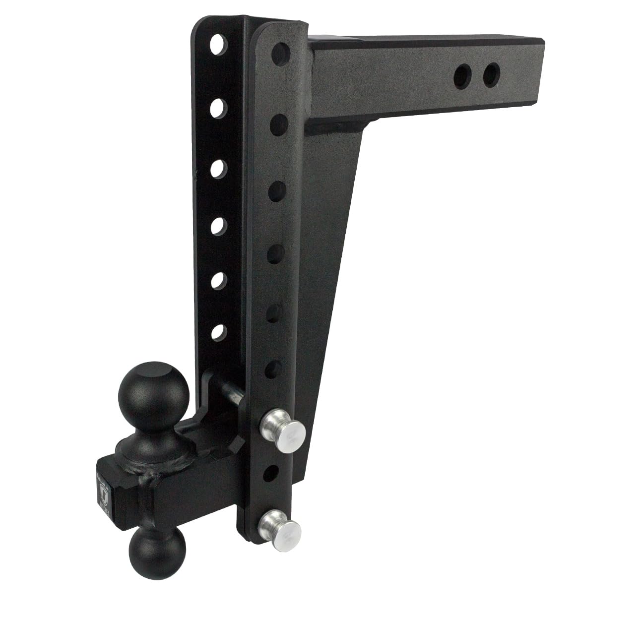 Bulletproof Hitches 2.5'' Adjustable Heavy Duty Trailer Hitch (22,000Lb Rating) - 12'' Drop/Rise Trailer Hitch With 2'' & 2-5/16