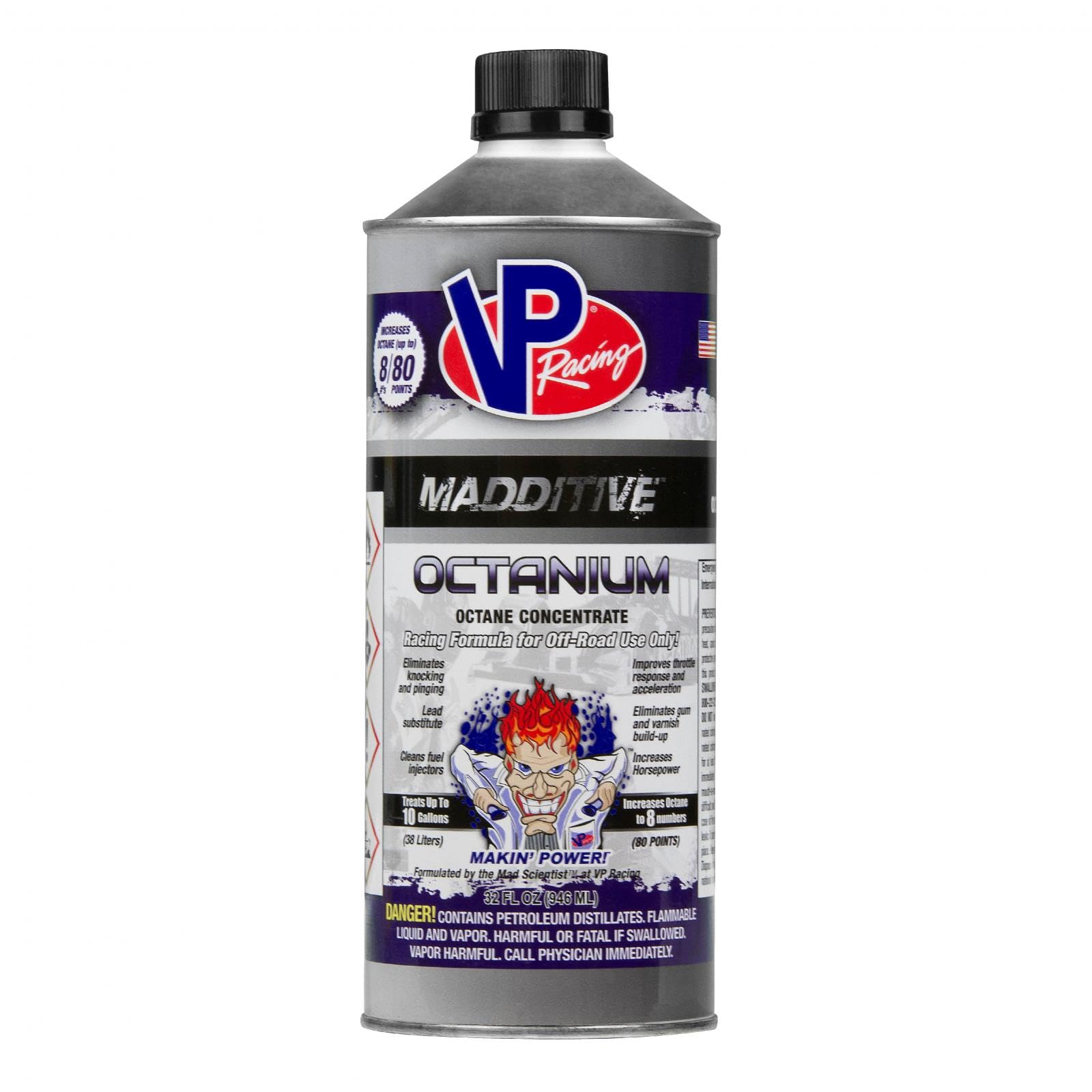 Vp Racing Fuels 2855, Madditive Octanium Octane Booster Racing Formula - Quart