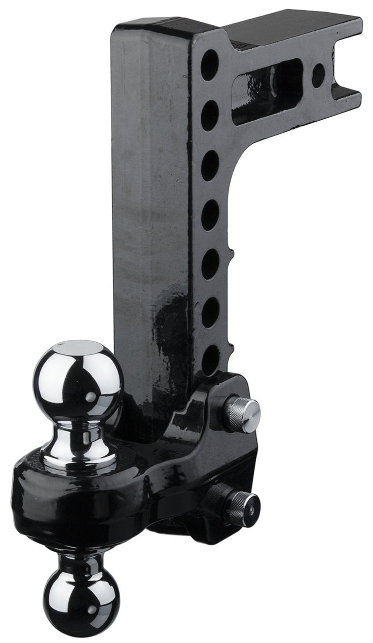 Fastway Flash Solid Steel 49-00-5925 Adjustable Steel Ball Mount With 10 Inch Drop, 2.5 Inch Shank, And Chrome Plated Balls