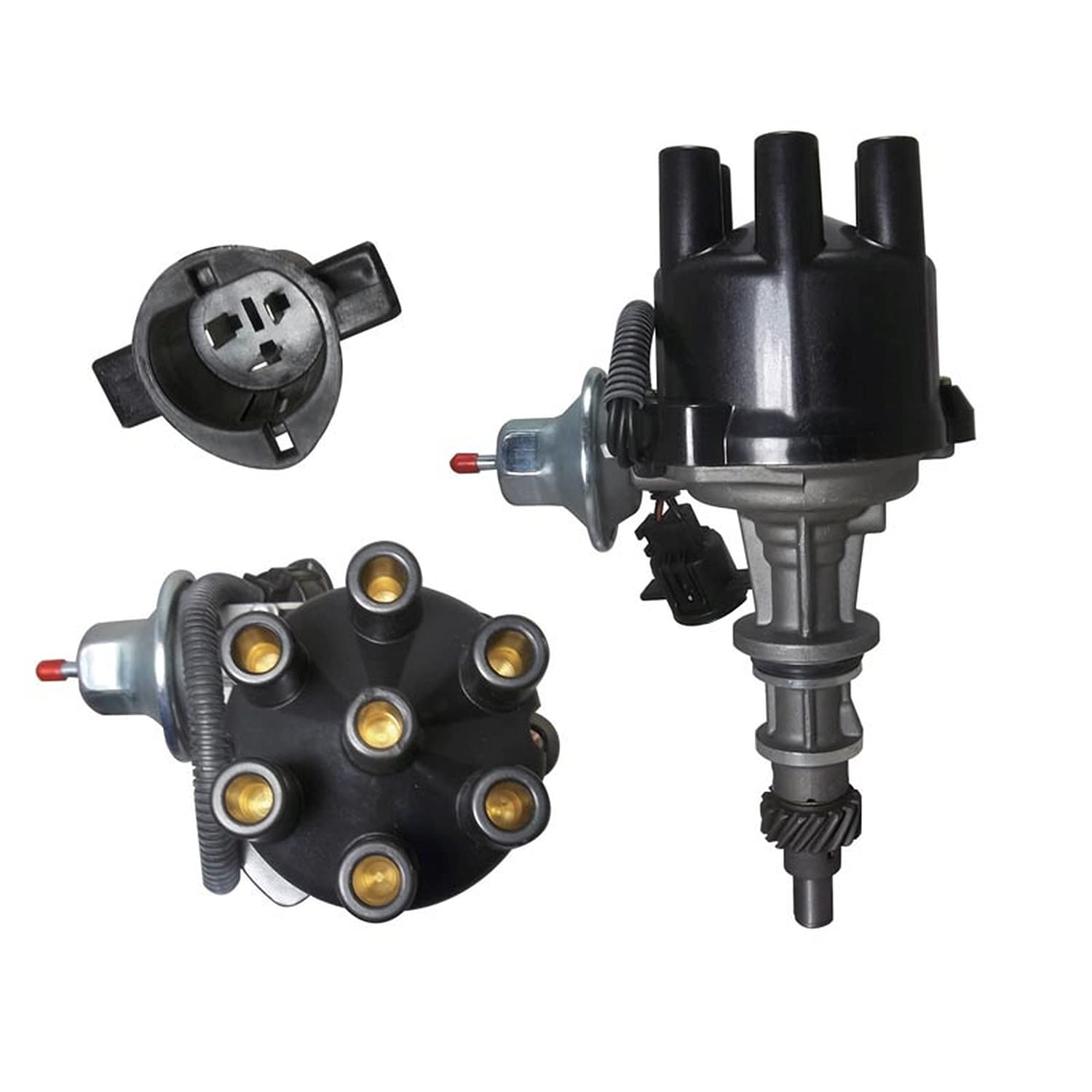 New Distributor Compatible With 1977-1987 Compatible With F-100 F250 F-350 Econoline 300 4.9, Replaces 197476, D9Te 12127A-Da, D