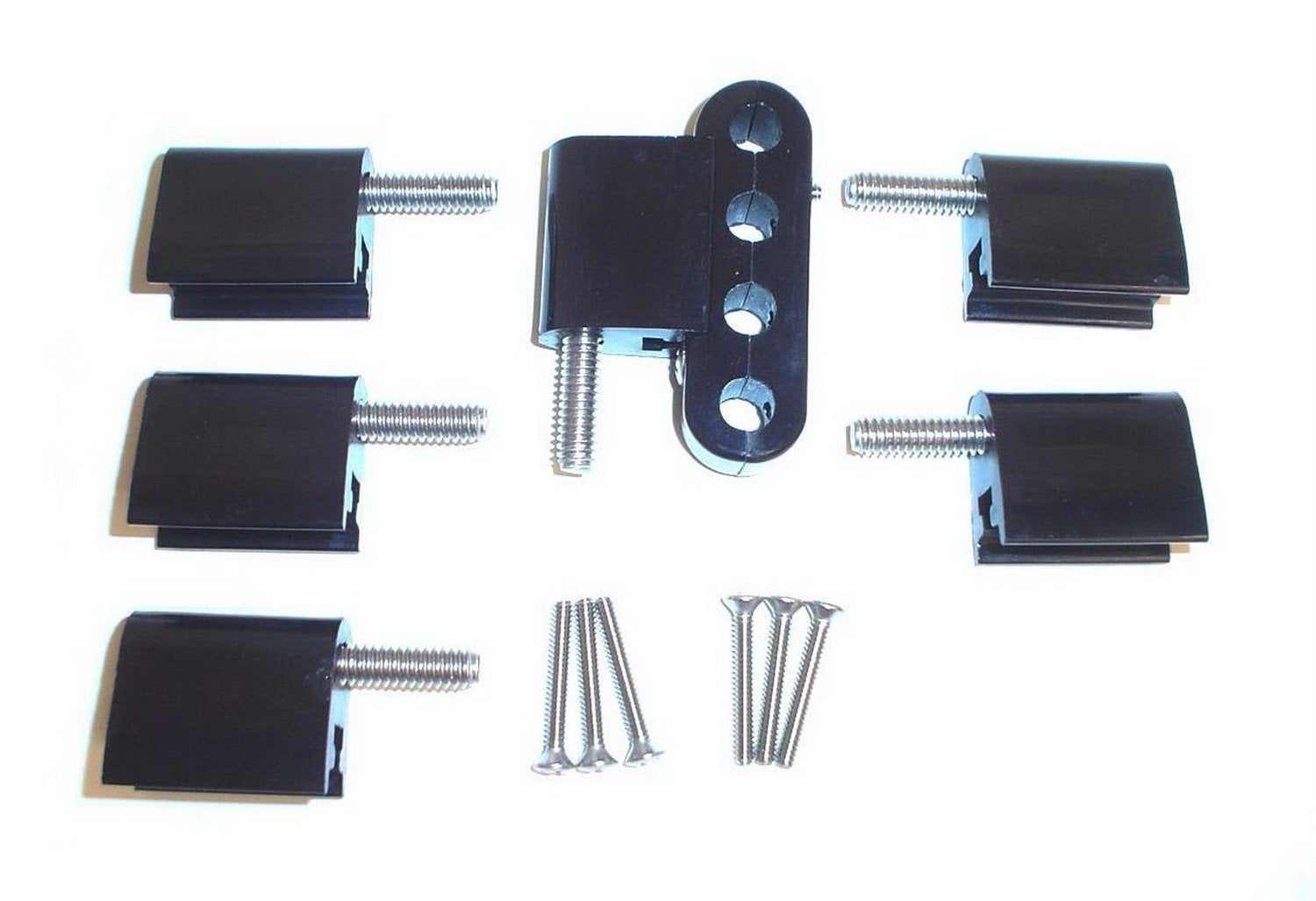 Taylor Cable 42706 Black Vertical Mounting Brackets For Clamp Style Wire Separators - Pack Of 6