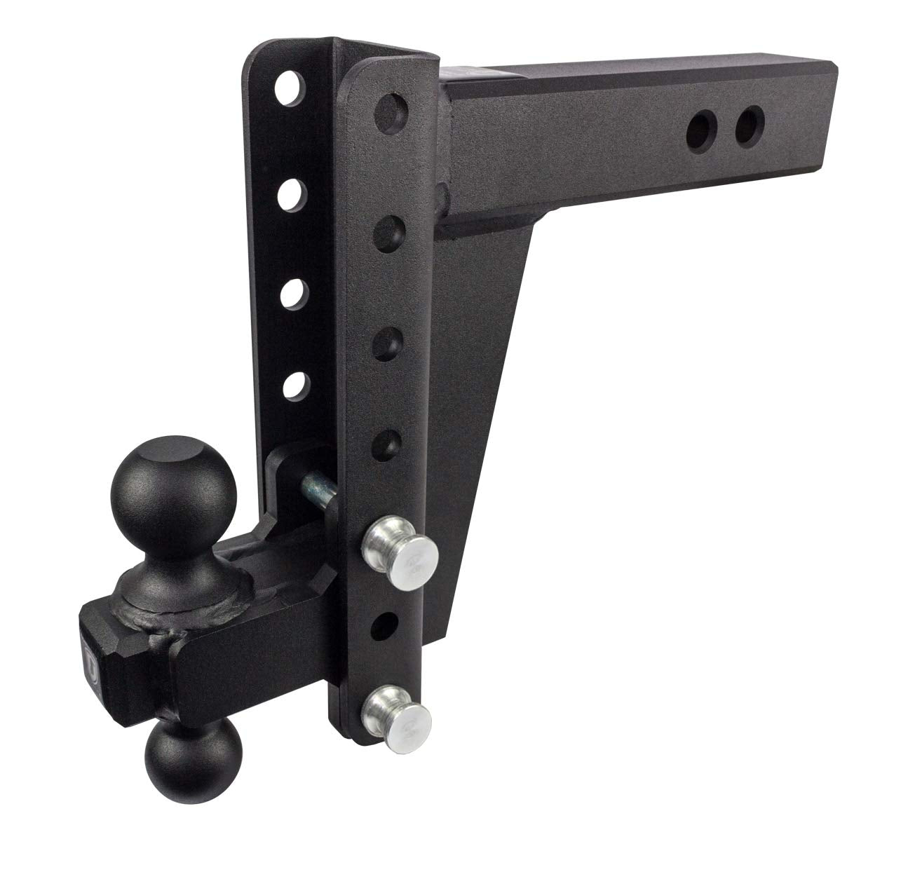 Bulletproof Hitches 2.5'' Adjustable Heavy Duty Trailer Hitch (22,000Lb Rating) - 8'' Drop/Rise Trailer Hitch With 2'' & 2-5/16'
