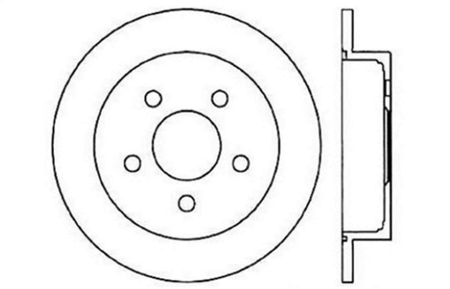 Stoptech 127.62058R Rear Right Sport Drilled/Slotted Brake Rotor
