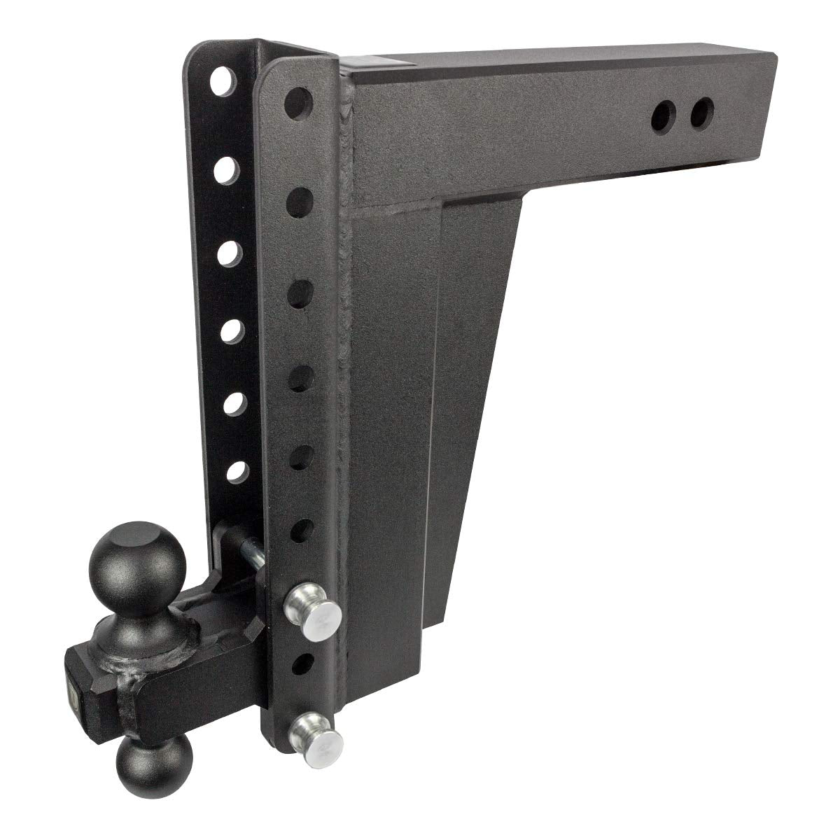 Bulletproof Hitches 3.0'' Adjustable Extreme Duty (36,000Lb Rating) 12'' Drop/Rise Trailer Hitch With 2'' And 2 5/16'' Dual Ball