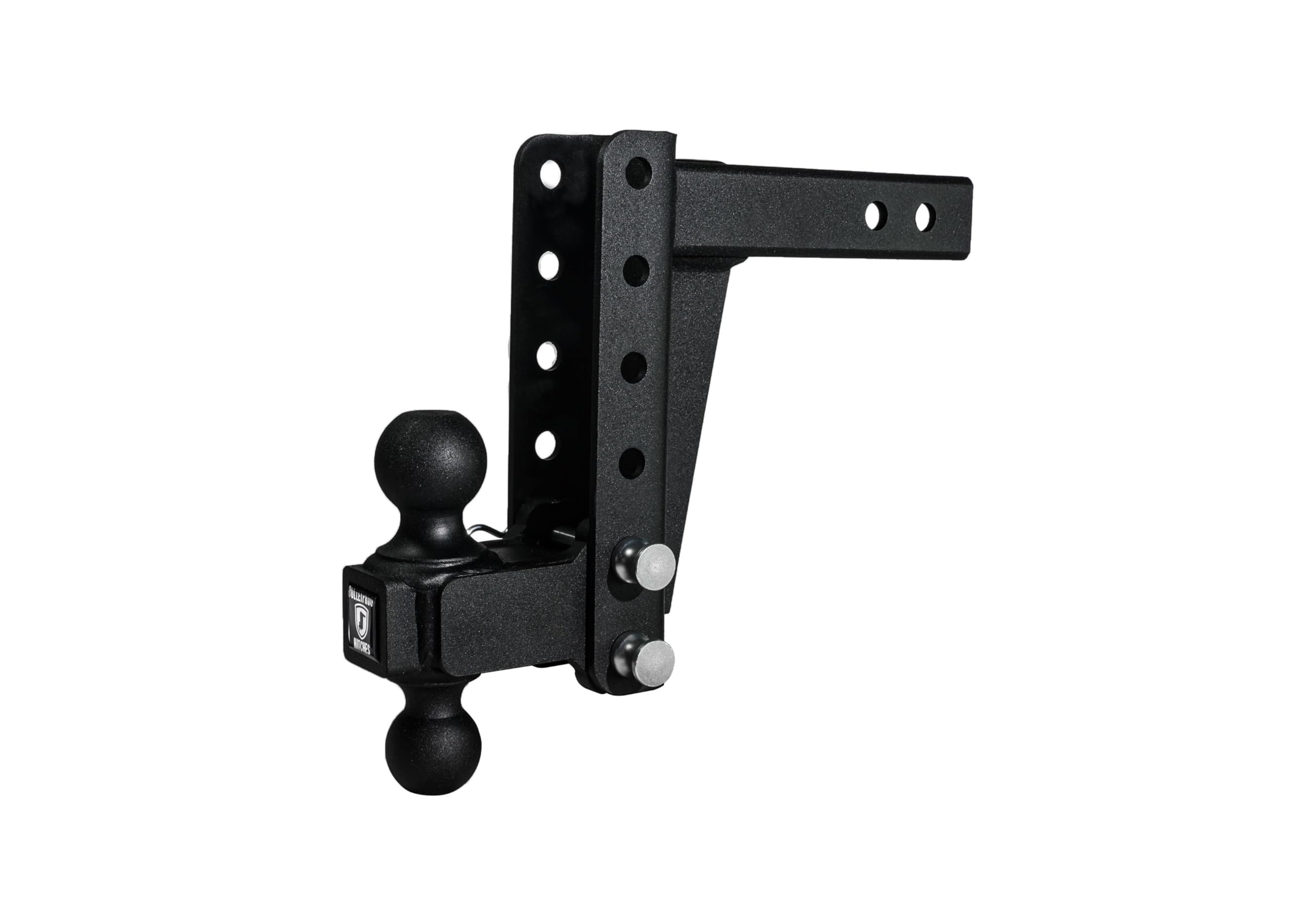Bulletproof Hitches 2.0'' Adjustable Medium Duty (14,000Lb Rating) 6'' Drop/Rise Trailer Hitch With 2'' And 2 5/16'' Dual Ball (