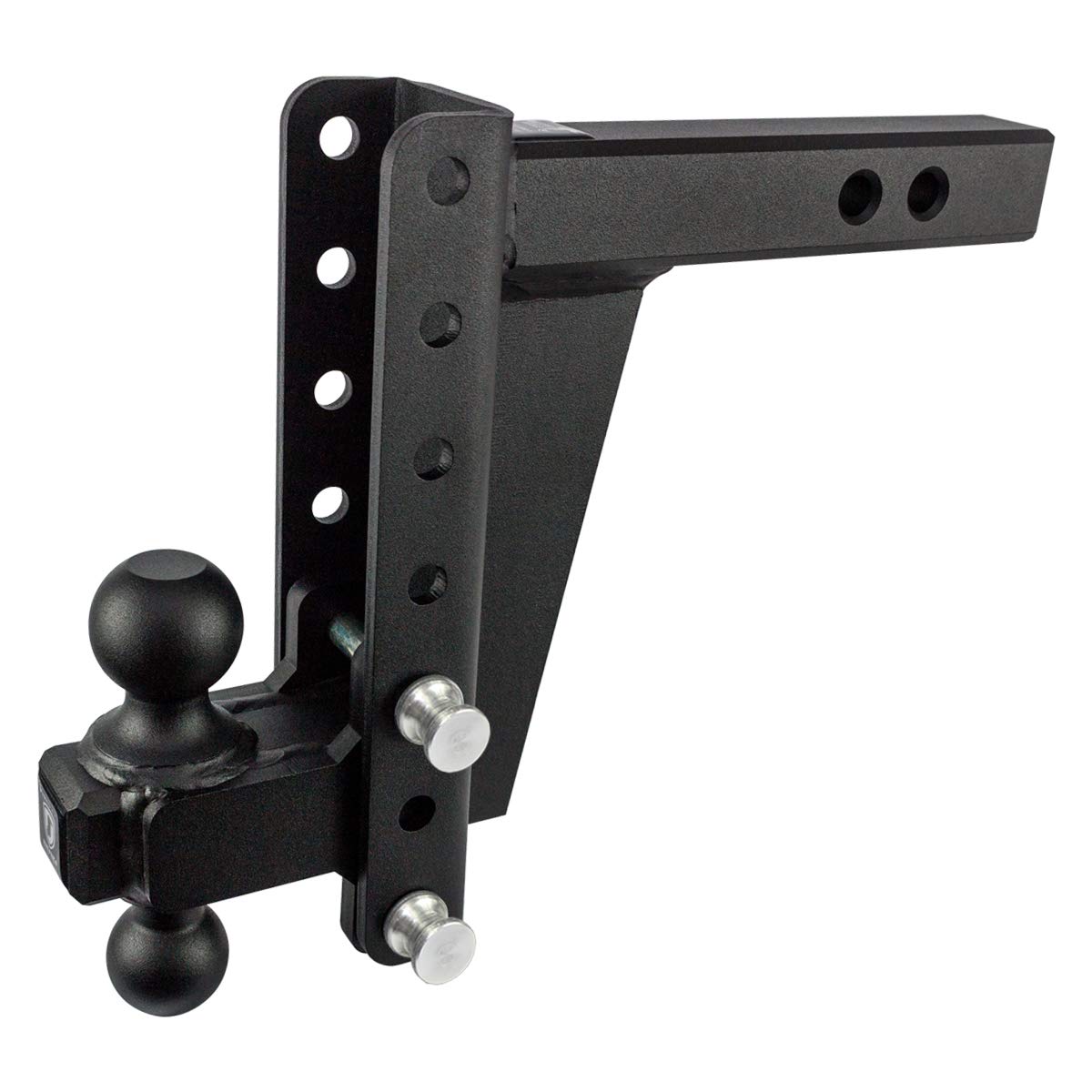 Bulletproof Hitches 2.0'' Adjustable Heavy Duty Trailer Hitch (22,000Lb Rating) - 8'' Drop/Rise Trailer Hitch With 2'' & 2-5/16'