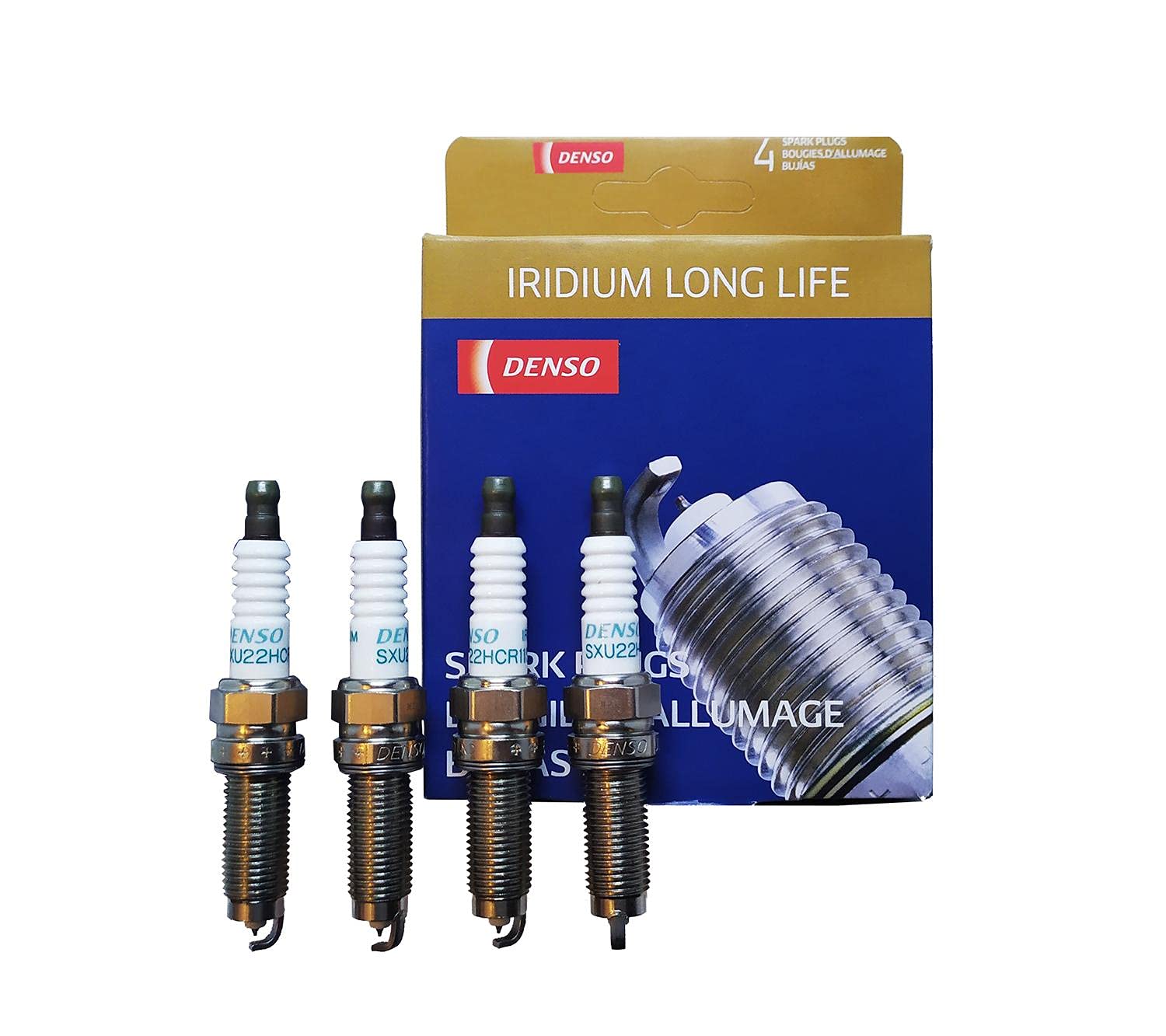 Denso # 3461 Iridium Long Life Spark Plugs -- Sxu22Hcr11S ----- 4 Pcsnew
