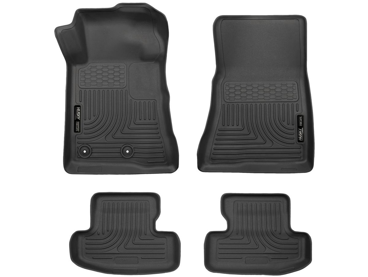 Husky Liners WeatherBeater Front & Rear Floor Liners, Black :: 2015-2025 Ford Mustang