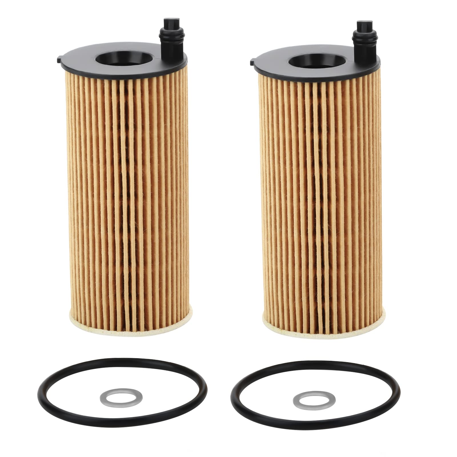 2 Pcs Oil Filter Compatible With 2016-2023 118I 230I 330I 430I 530I 740E X3 X4 Z4 Gr Supra, Replace#Hu6014Z, Hu6014/1Z, 11428575
