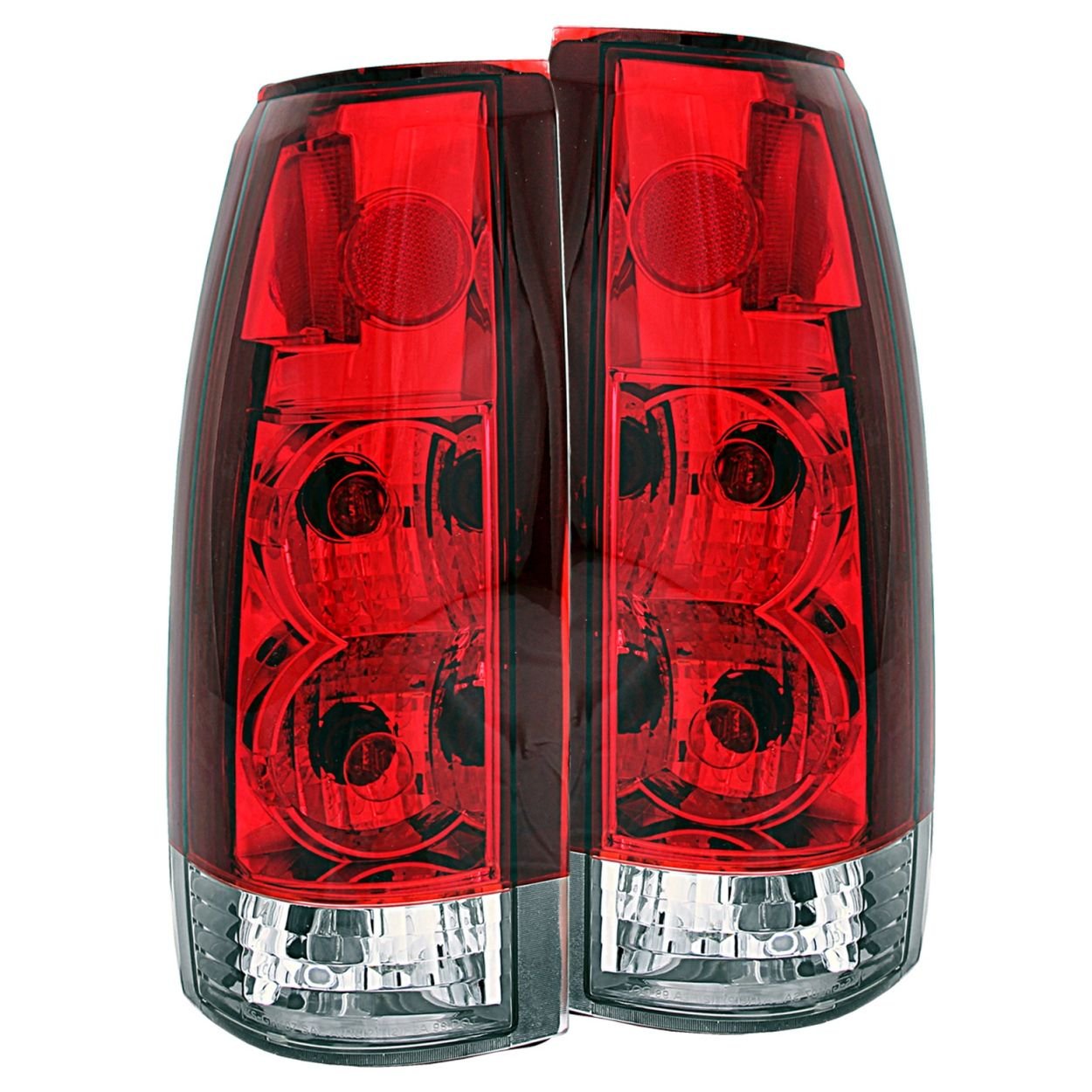 Anzo Usa 211140 Chrome Euro Tail Light Set-Red/Clear Lens
