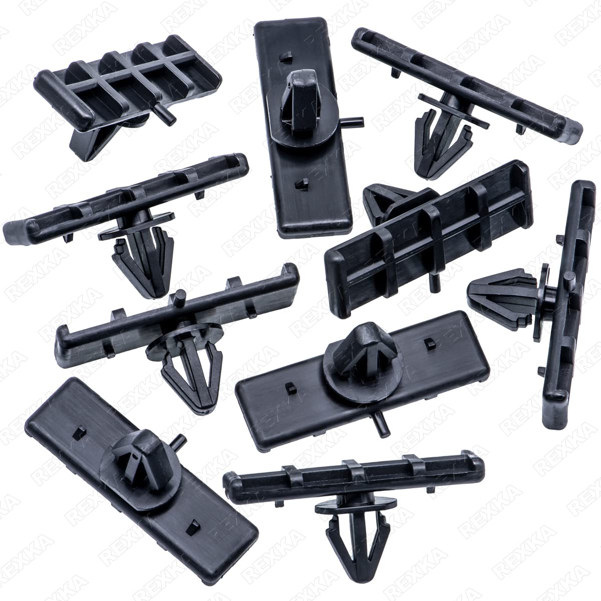 Rexka 10Pcs Rocker Panel Ground Effects Moulding Clips For Ford Mustang F4Zz-6310182-A