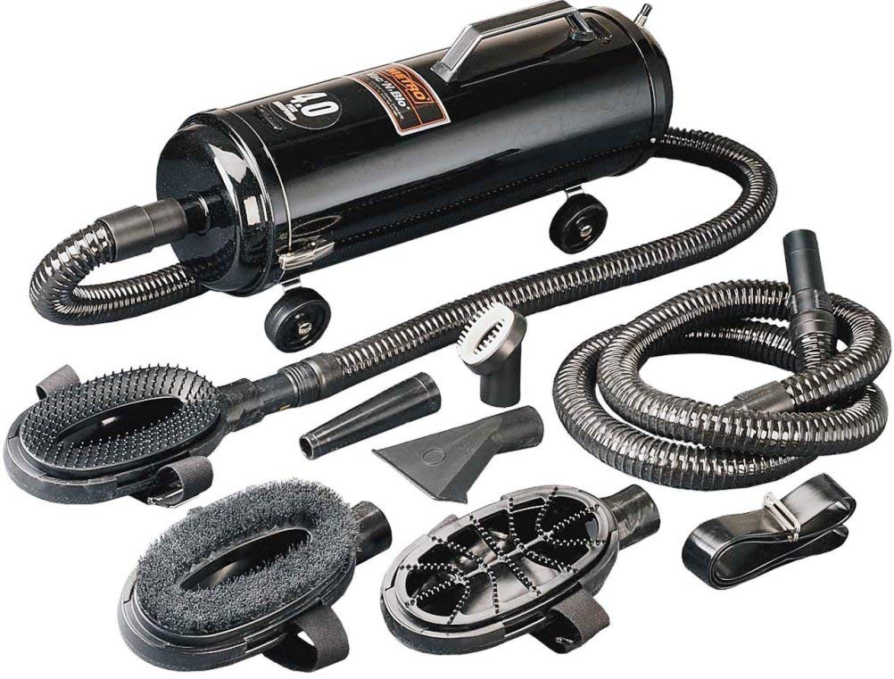 Metrovac - Vac 'N Blo Professional Large Animal Groomer Model: Pro-2Ag 900 Watts - Pet Grooming Kit - Pet Hair Vacuum For Removi