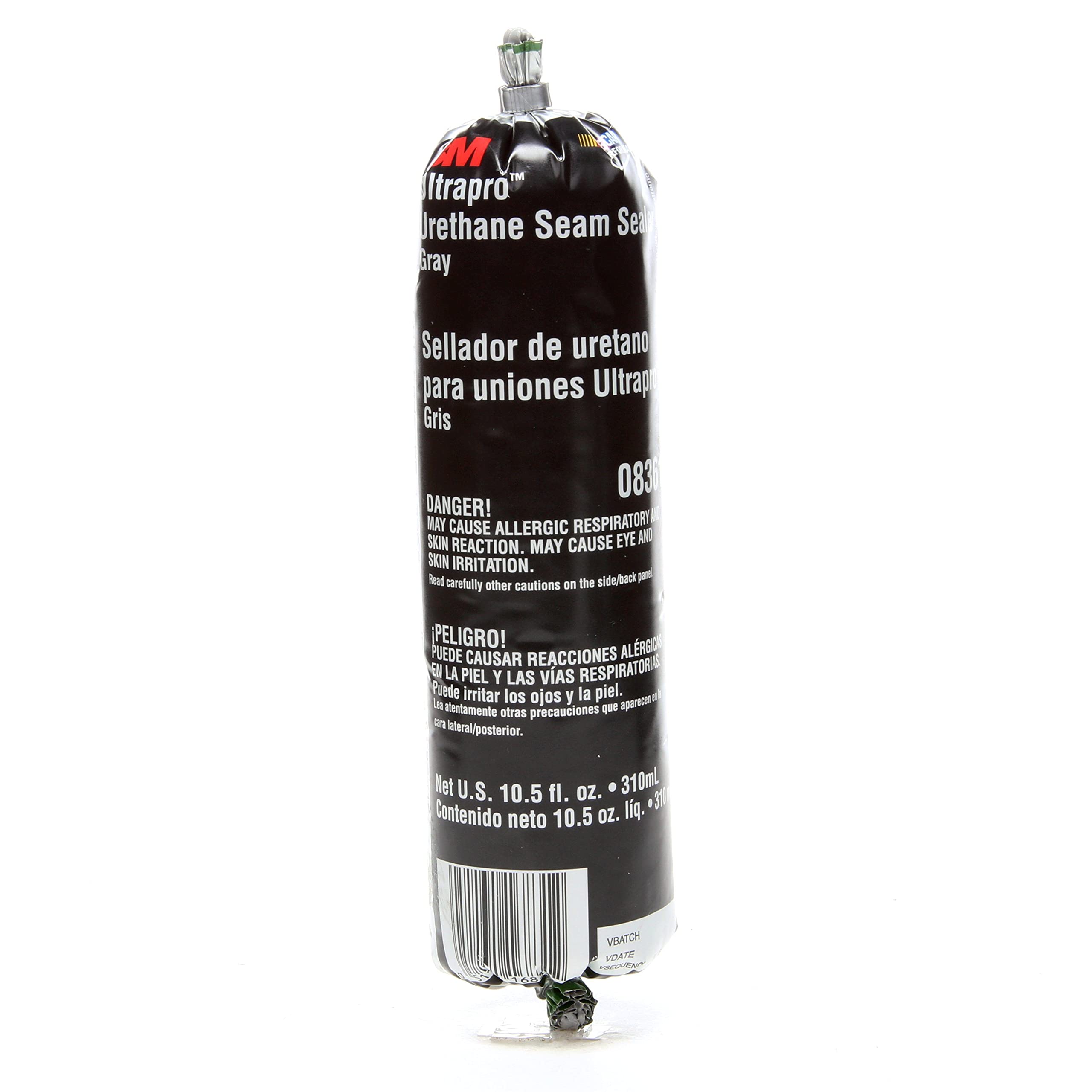 3M Urethane Seam Sealer, 08361, Gray Color, High Solids, Permanently Flexible, 310 Ml/10.5 Fl Oz Foil Pack