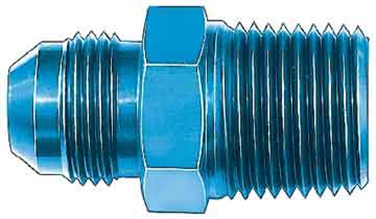 Aeroquip Fcm2009 Blue Anodized Aluminum -10An To 1/2'' Npt Pipe Fitting