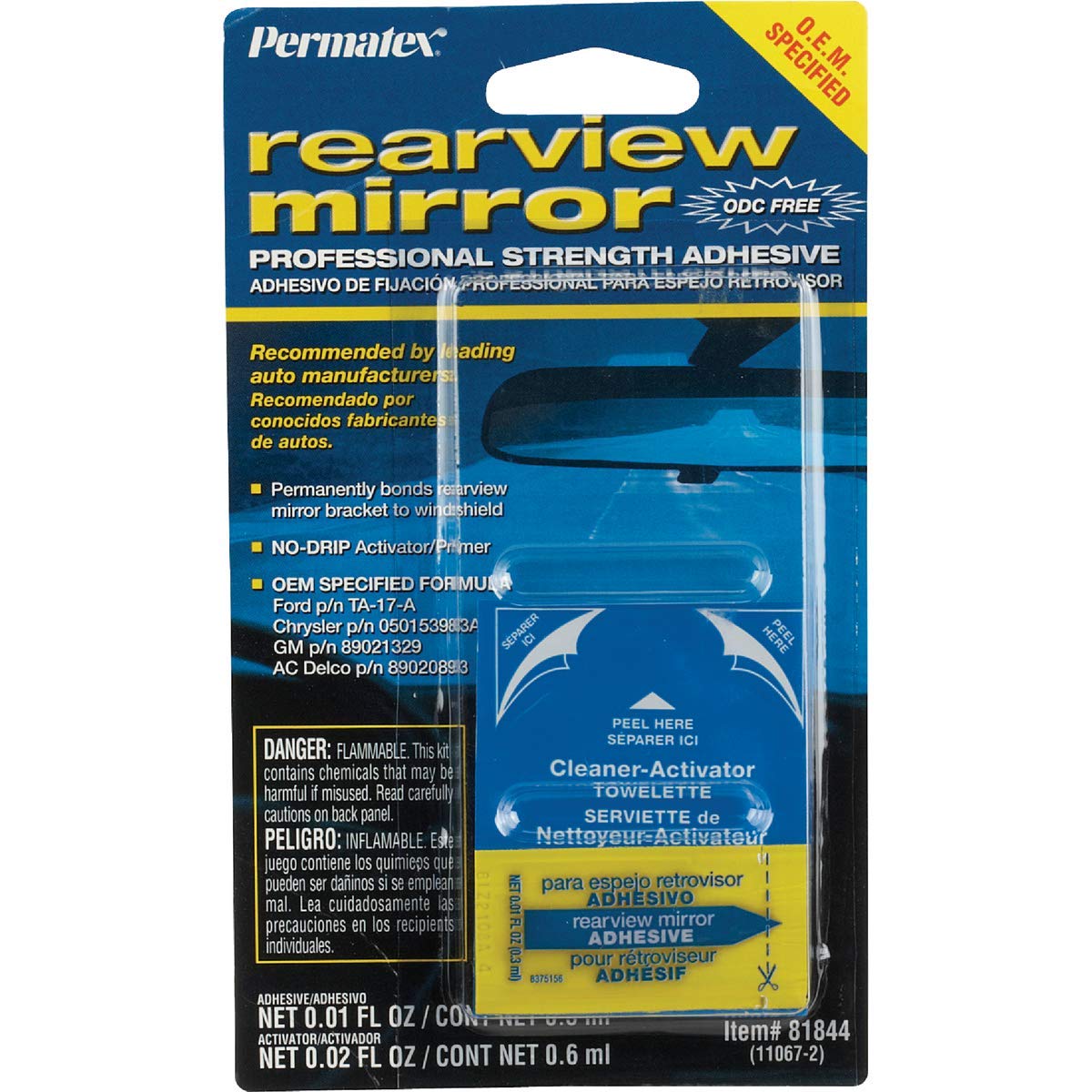 Rearview Mirror Adh.01Oz