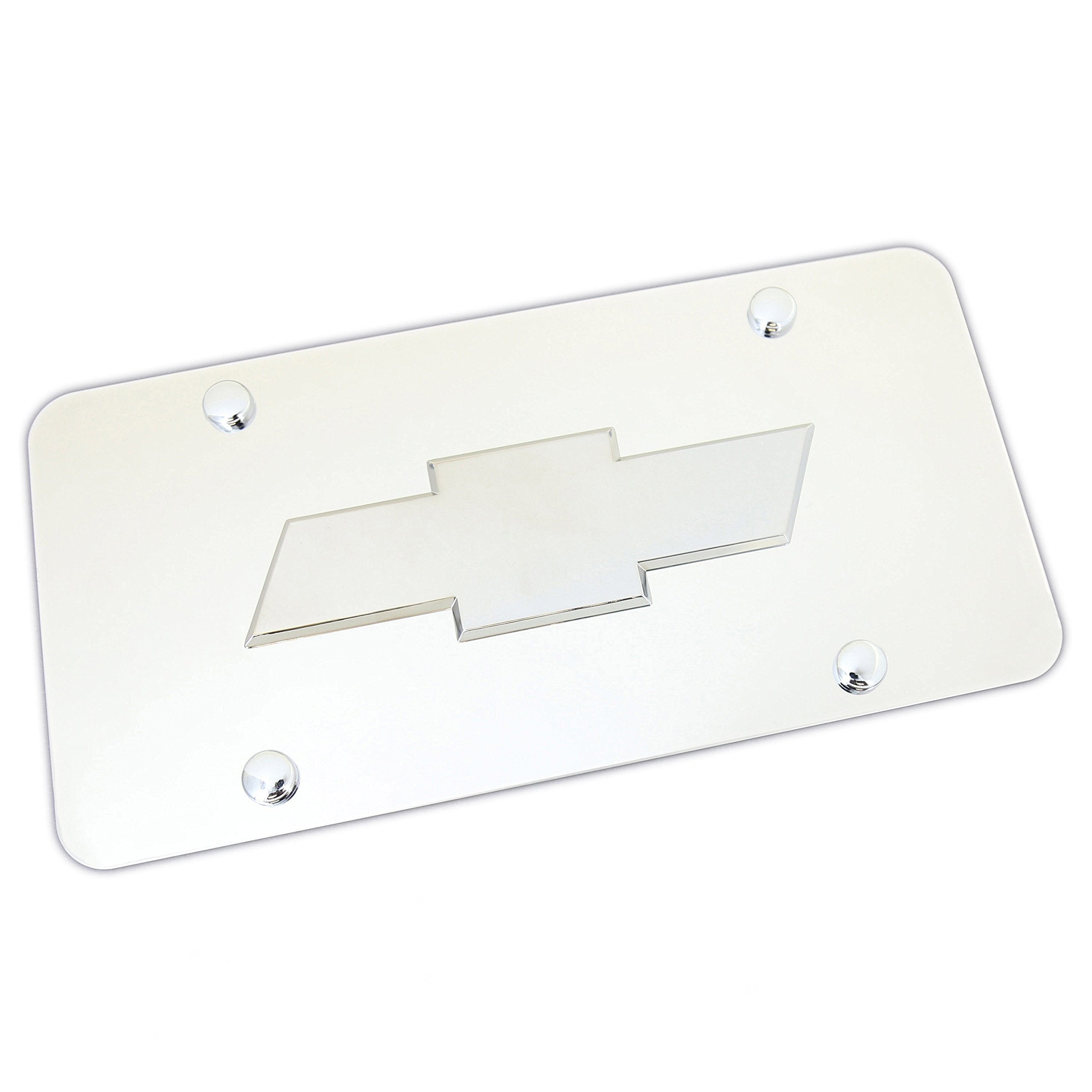 Au-Tomotive Gold Compatible With Chevy Logo Front License Plate