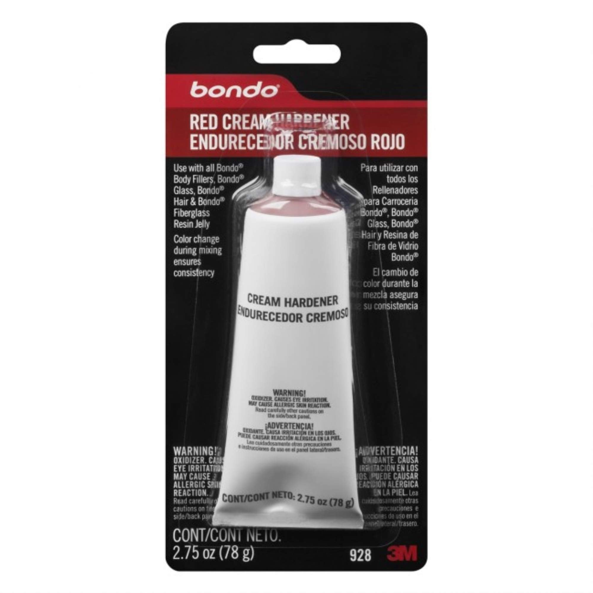 928 3M Bondo Red Cream Hardener 2.75Oz