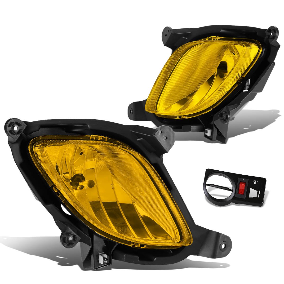 Dna Motoring Fl-Ztl-130-Am Fog Light With Switch Driver & Passenger Side Enhance Visibility [Compatible With 10-12 Coupe]