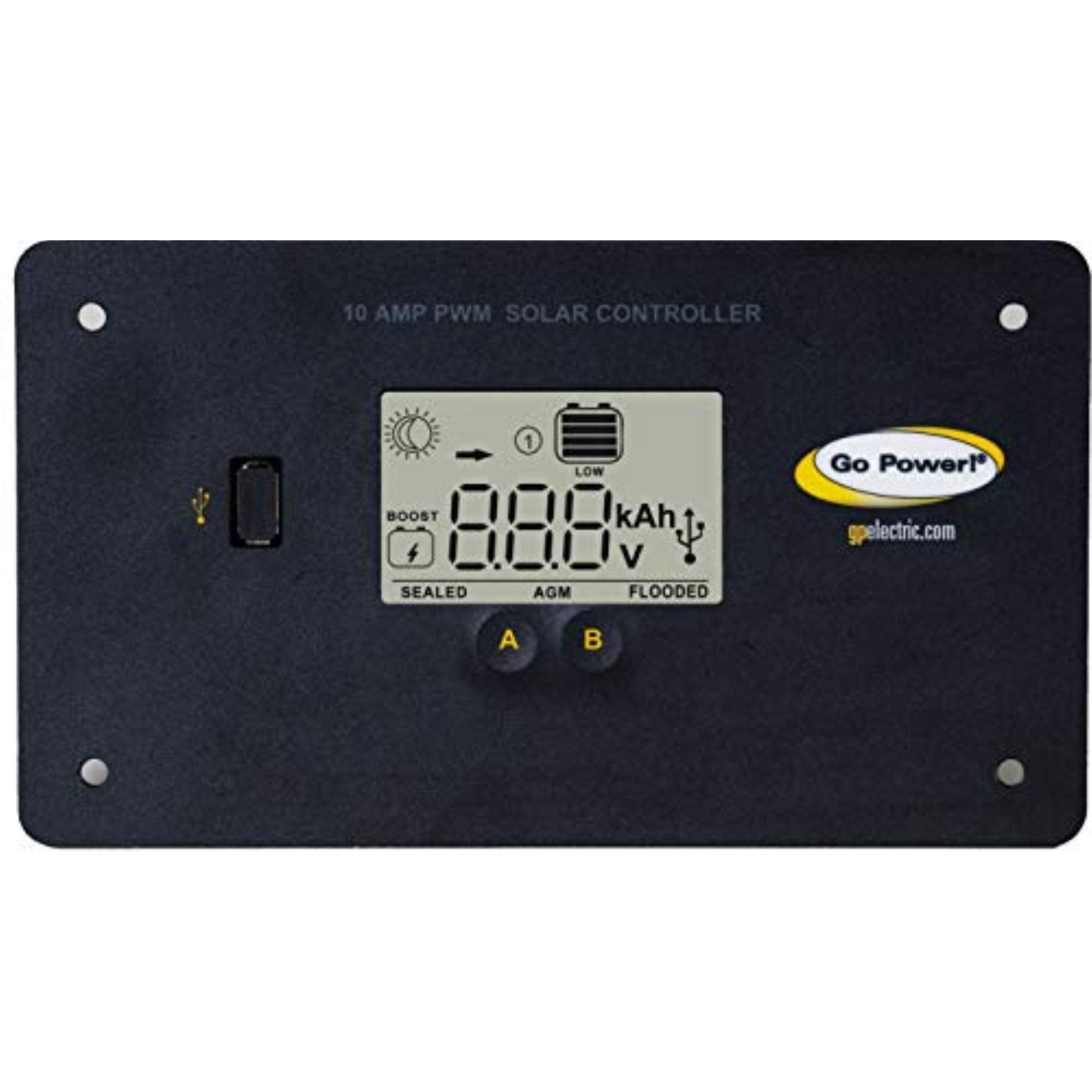 Go Power 80503 Gp-Pwm-10-Fm: 10 Amp Digital Solar