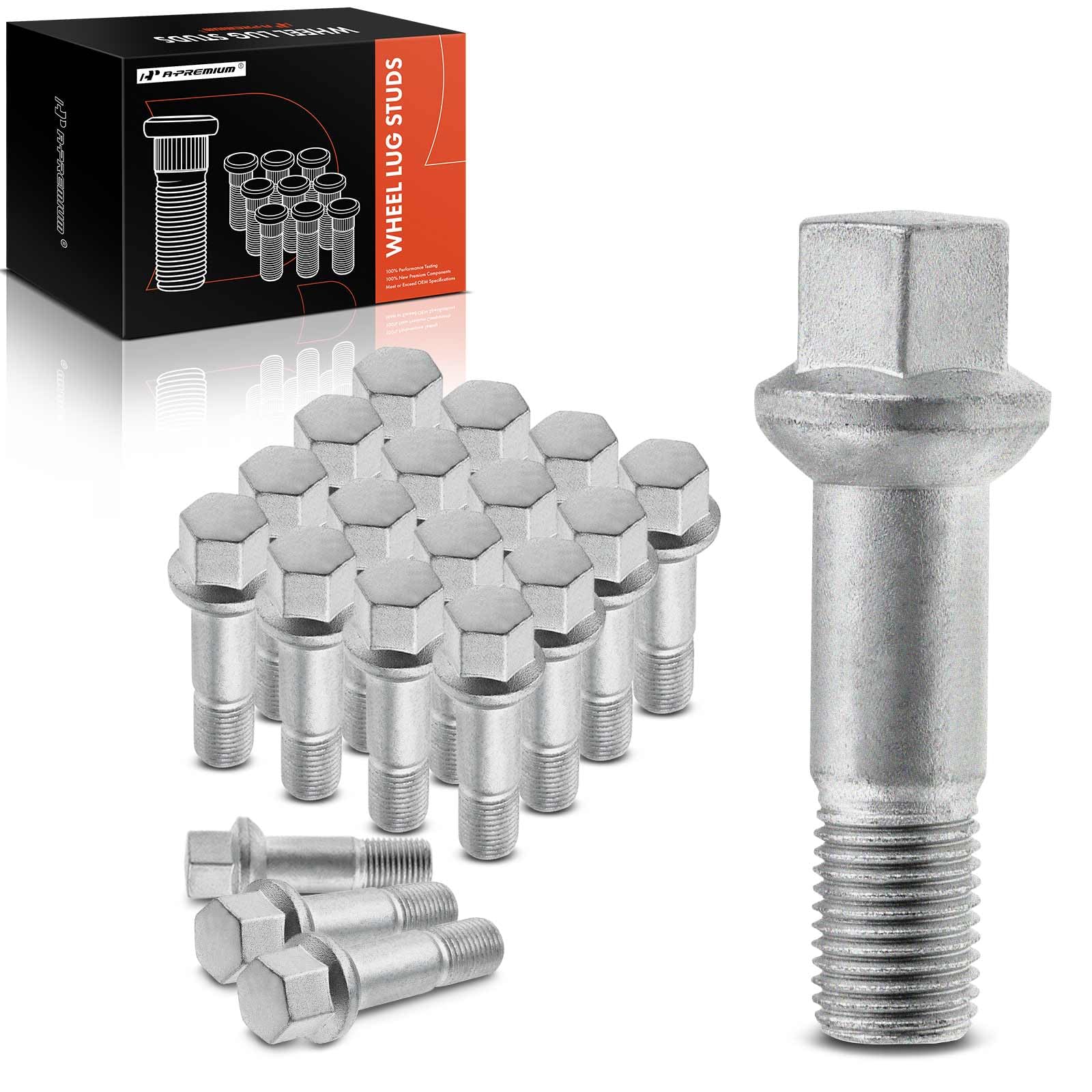 A-Premium M14-1.50 Wheel Studs Compatible With Mercedes-Benz E63 Amg R320 R350 R500 R550 R63 Amg S320 S400 S400L S420 S430 Front
