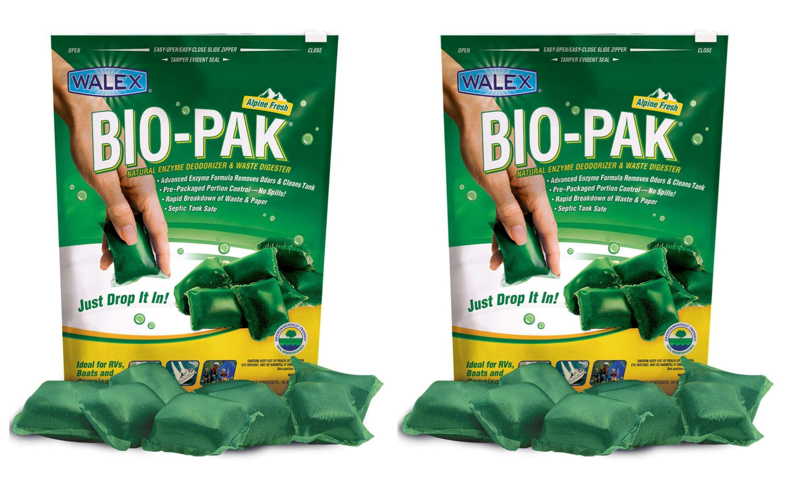 Walex Bio-Pak ''Fresh Scent'' Rv Boat Camping Holding Tank Deodorizer Drop Ins Bioppbg (2)