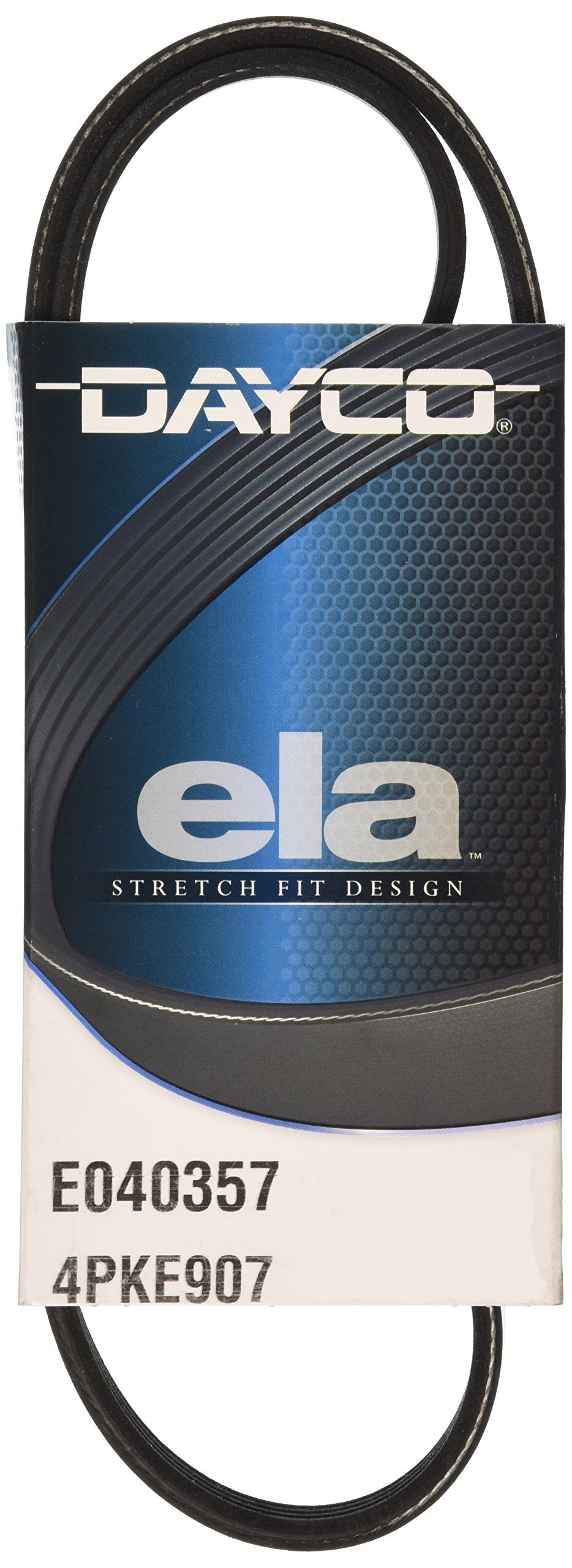 Dayco E040357 Serpentine Belt Black, 15.8 Inch