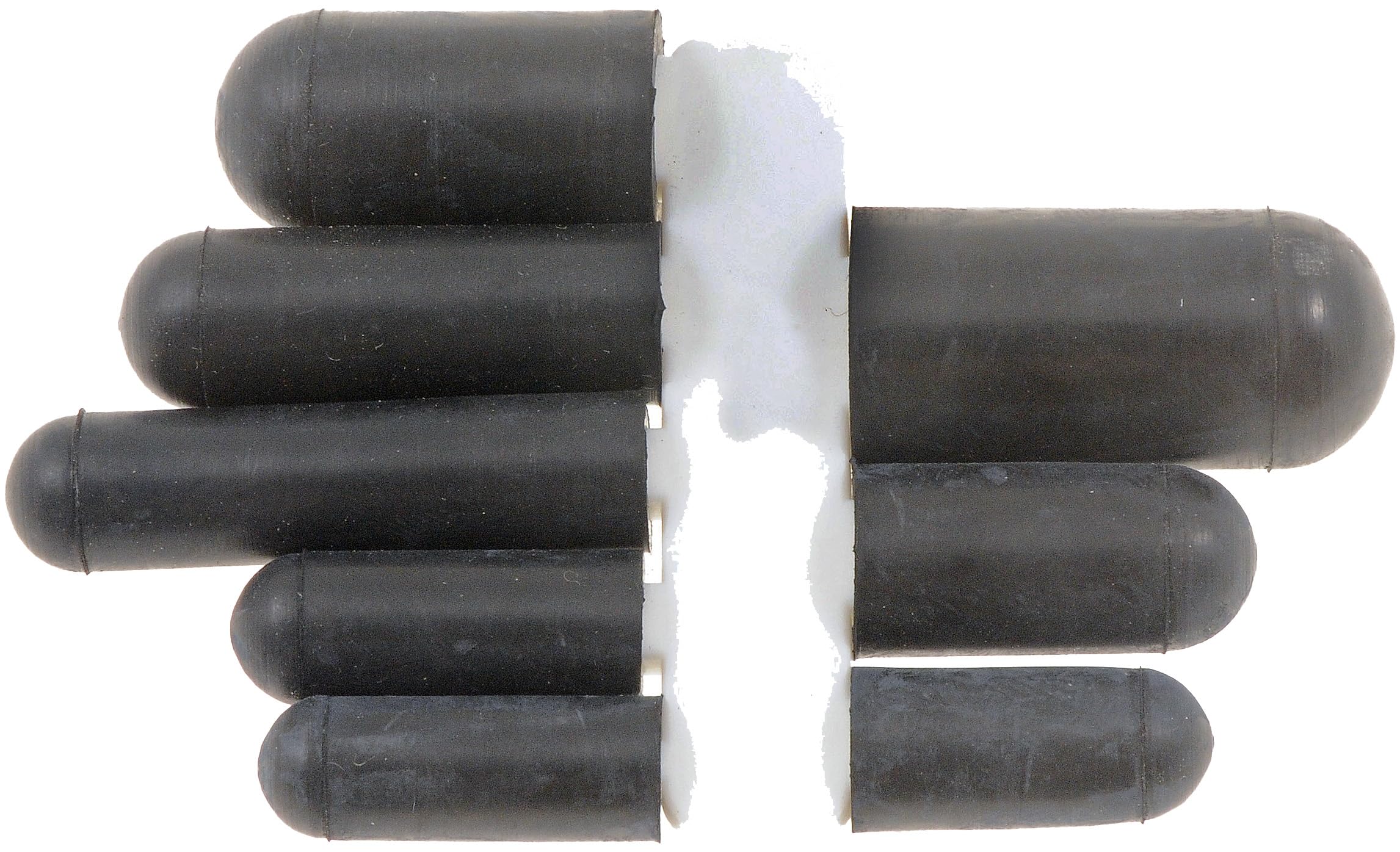 Dorman 47396 Rubber Black Vacuum Cap Assortment, 8 Piece Universal Fit