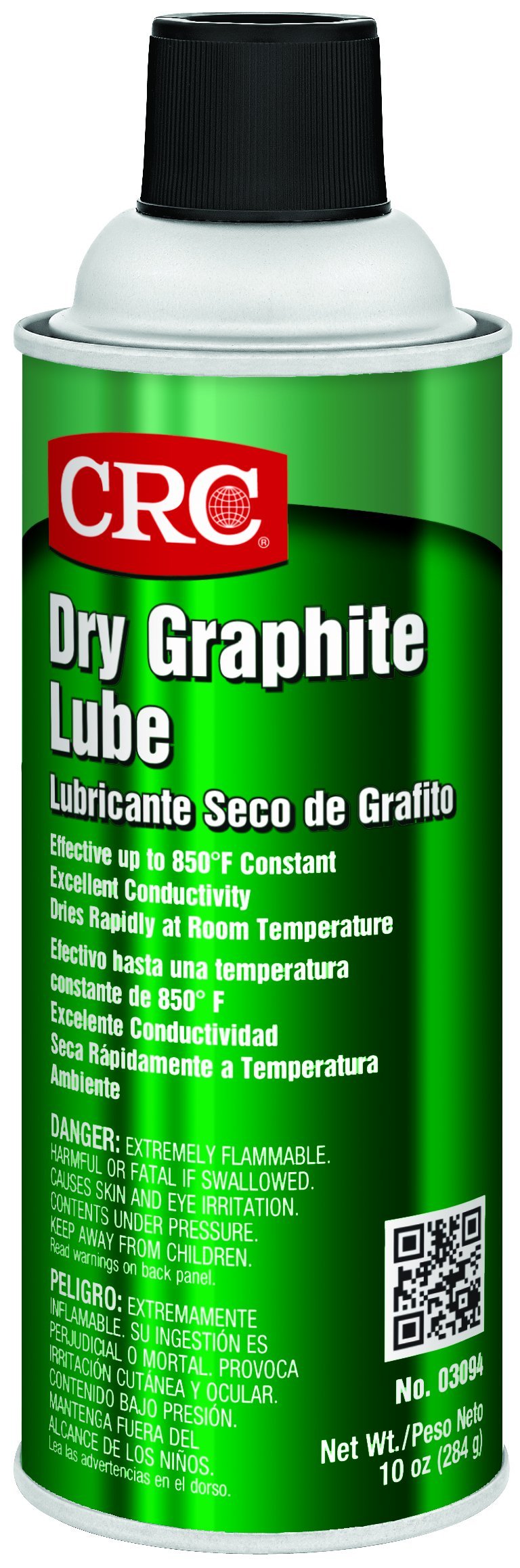 Crc Dry Graphite Lube 03094 - 10 Wt. Oz, Dry Film Lubricant