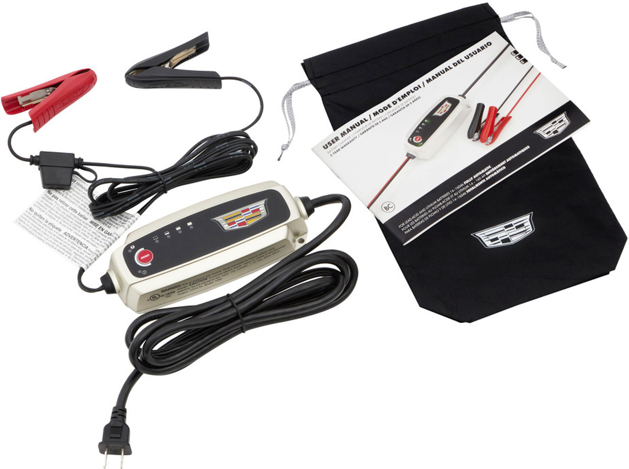 Cadillac Battery Conditioner w/ Cadillac Crest Logo :: 2014-2025 Cadillac