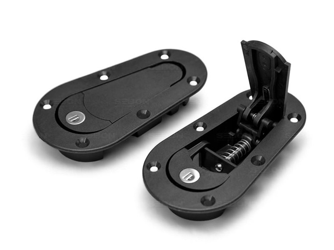 AeroCatch Flush Hood Latch and Pin Kit w/ Lock ::