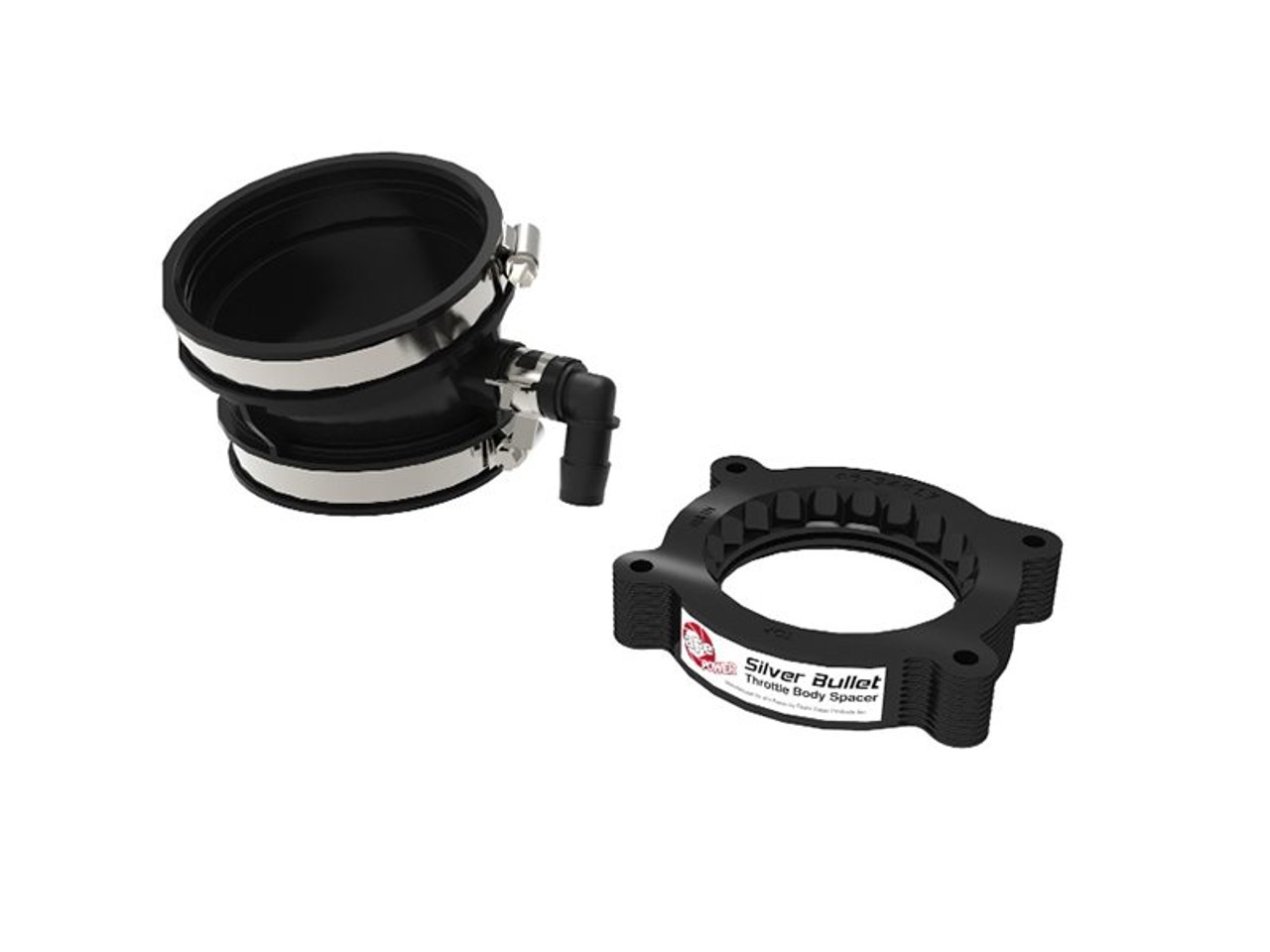 aFe Power Silver Bullet Throttle Body Spacer for Factory Air Intake, Black :: 2020-2025 C8 Corvette