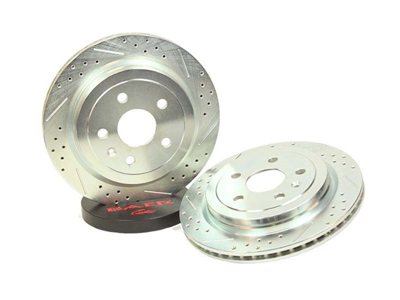 Baer Sport Drilled & Slotted Rotors (Rear) :: 2010-2015 Camaro V6 & 2014-2019 Cadillac CTS V6 & VSport