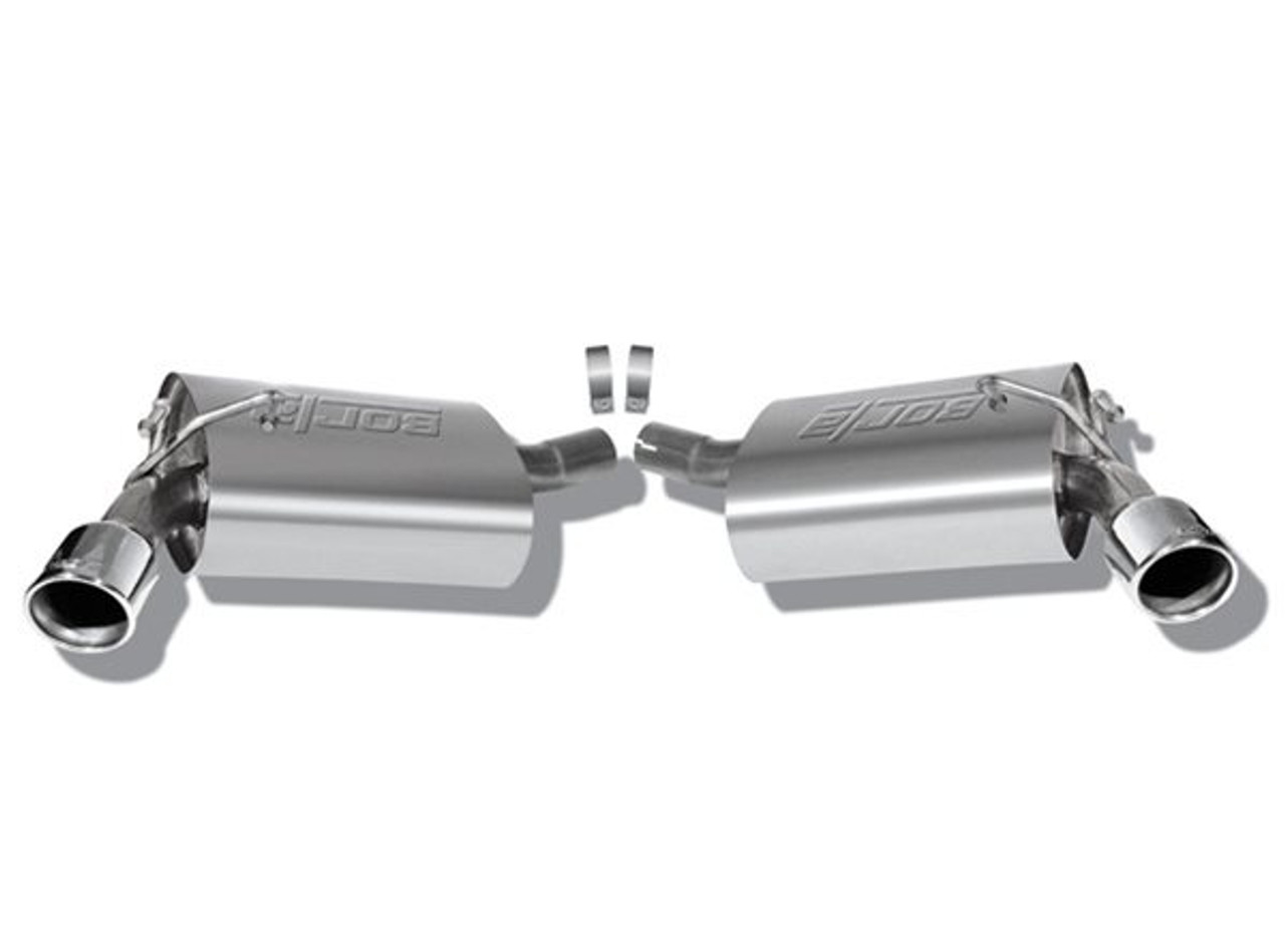 Borla 2.25" Touring Axle-Back Exhaust System w/ 3.5" Dual Polished Tips :: 2010-2013 Camaro V6